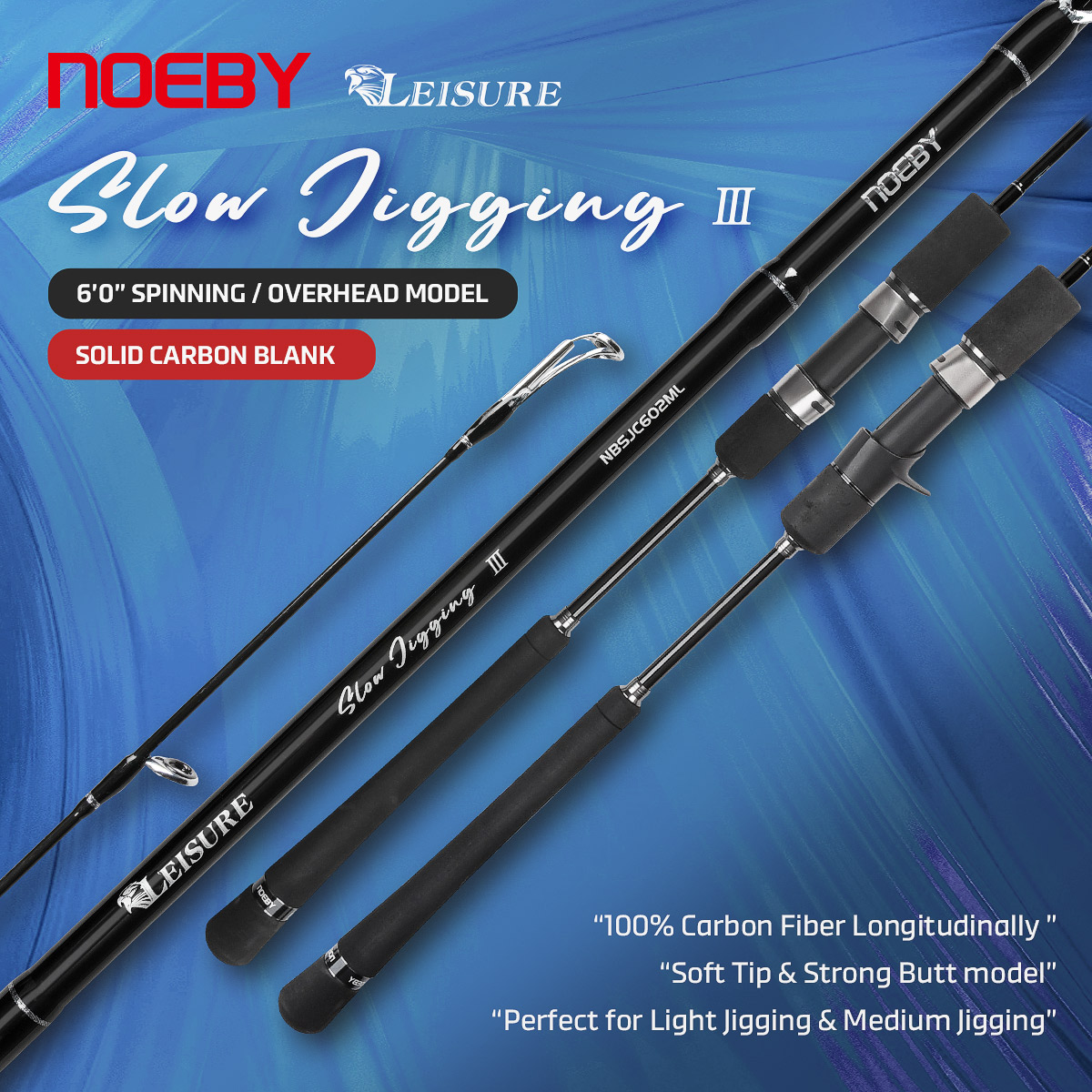Fishing Rod Surf - Noeby 새로운 느린 지그 낚싯대 1.83m