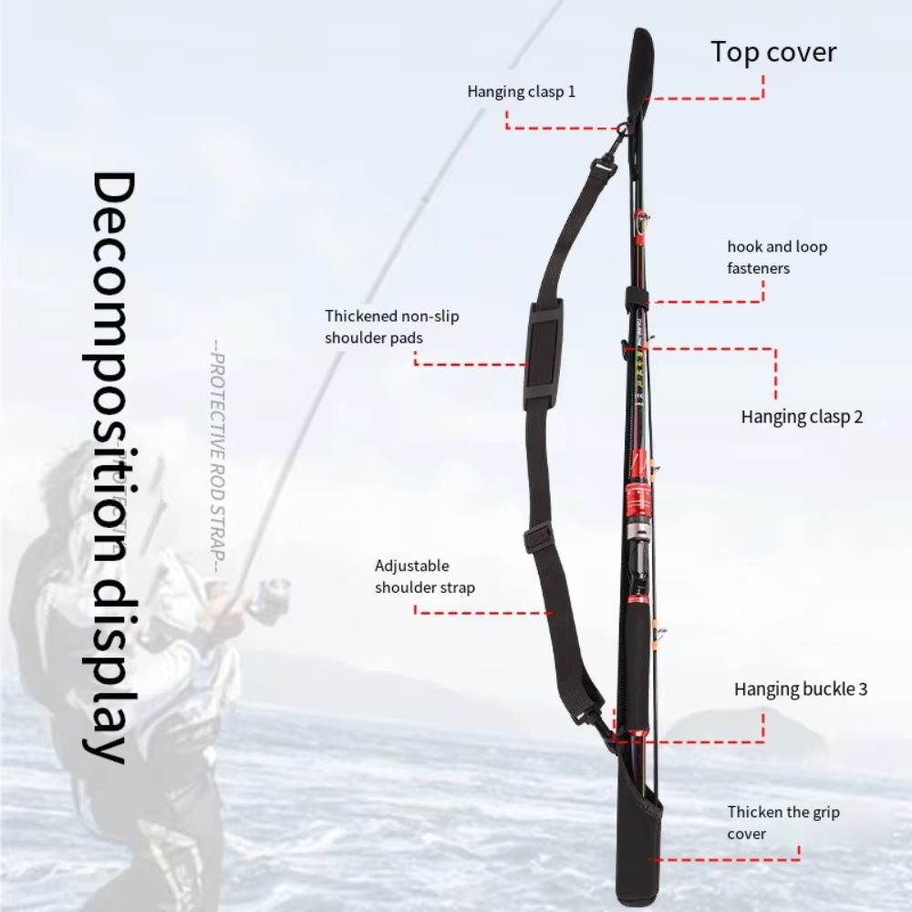 낚시대 보관 가방 조정 가능한 낚시대 어깨 벨트 휴대용 - Fishing Rod Combo 리뷰 및 가격