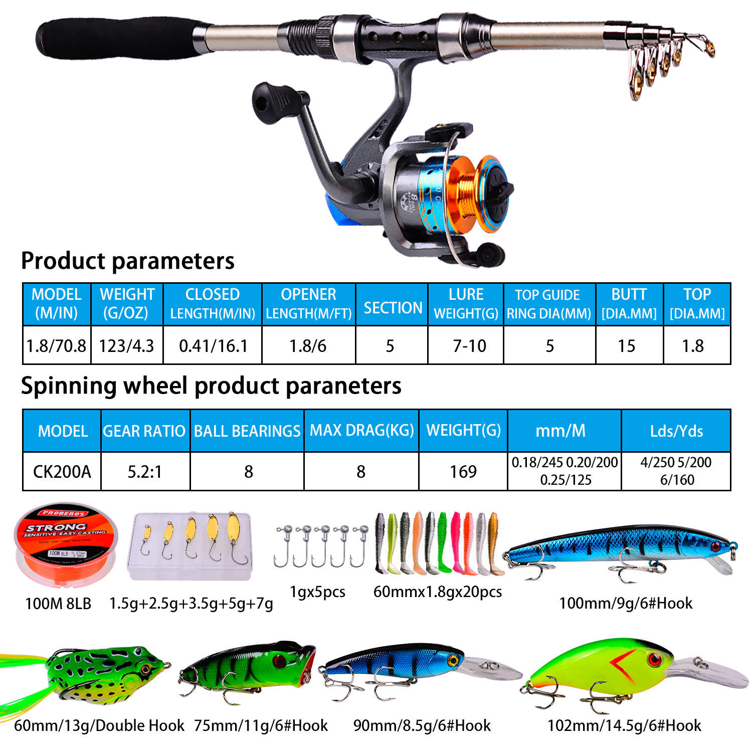 낚싯대와 릴 콤보 카본 파이버 텔레스코픽 낚싯대 릴과  - Fishing Rod Carbon Fiber 리뷰 및 가격