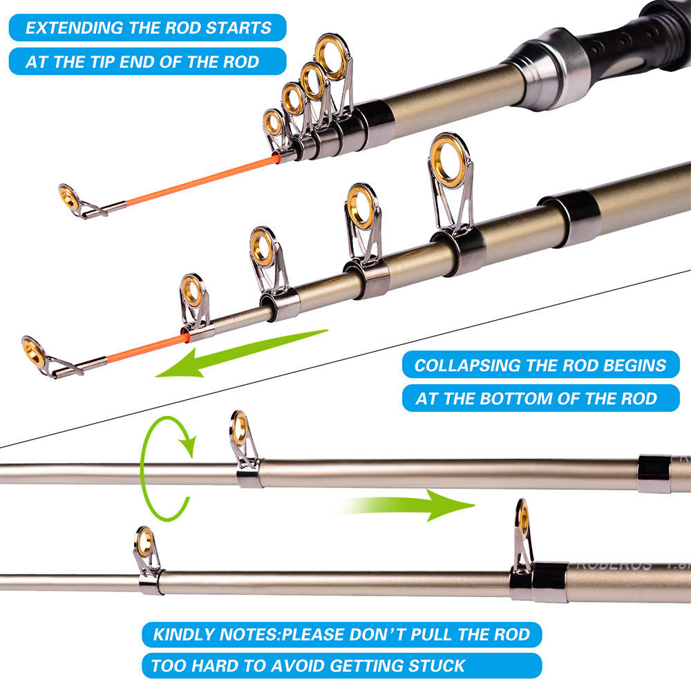 낚싯대와 릴 콤보 카본 파이버 텔레스코픽 낚싯대 릴과  - Fishing Rod Carbon Fiber 리뷰 및 가격