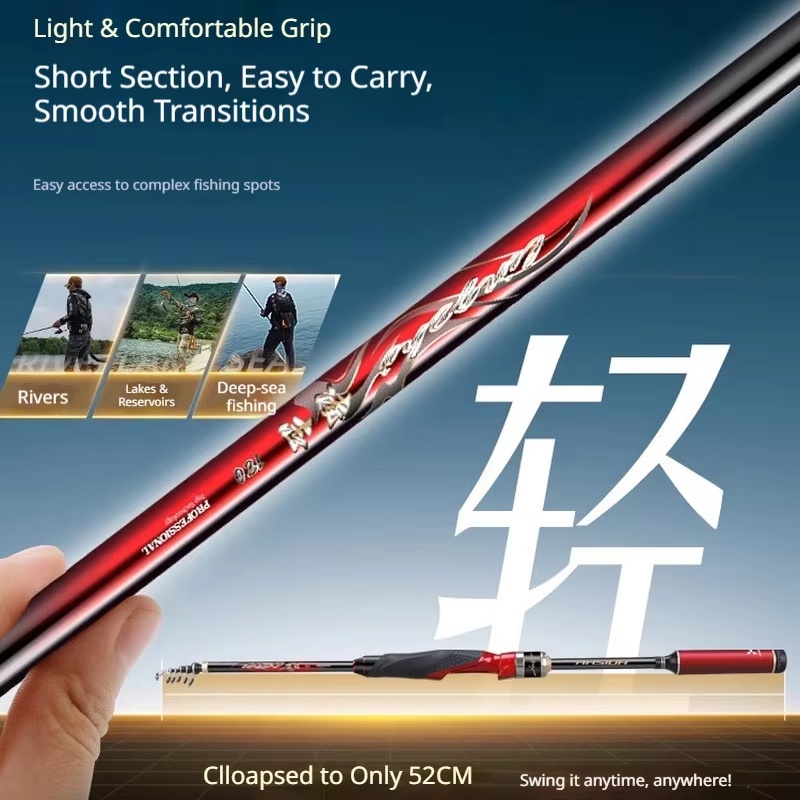 하시다 링지 텔레스코픽 낚싯대, 짧은 길이, 큰 가이드 - Fishing Rod Telescopic 리뷰 및 가격